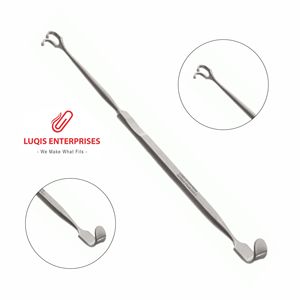 Rétracteur trachéal Jackson 17 cm, double extrémité, en acier inoxydable, instrument chirurgical réutilisable - Product Image 1