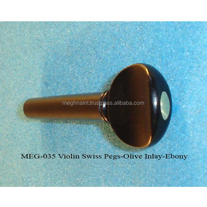 Basson pour chevilles avec incrustation d'olivier en ébène Meghna International MEG-O35 Fabriqué en Inde - Product Image 1