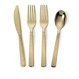 Ensemble de couverts modernes en cuivre, 5 pièces, finition mate, passe au lave-vaisselle, couverts en métal, fourchette, couteau, cuillère, pour mariage, fête, table - Product Image 6