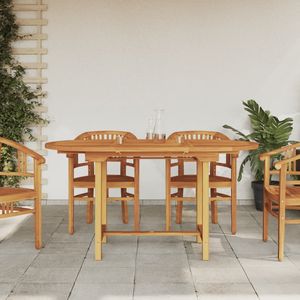 Tavolo da esterno in legno massello Teak 43.3 \ "-63 \" x31.5 \ "x29.5 \" allunga tavolo da Patio resistente ed elegante - Product Image 1