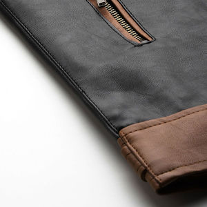 Veste en cuir véritable de haute qualité pour homme, style hiver, col montant, nouvelle mode, best-seller. - Product Image 4