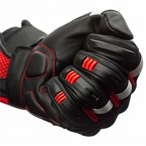 Guantes de Motocicleta de Cuero para Invierno con Agarre para las Manos, Compatibles con Pantalla Táctil, Unisex - Product Image 4