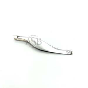 Pinza para cejas en forma de S de acero inoxidable con logotipo personalizado, pinza profesional para cejas, herramienta de belleza profesional - Product Image 3