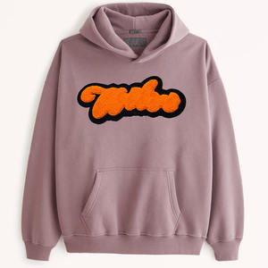 Sudaderas con Capucha Bordadas en Chenilla para Hombre, Nueva Moda, Precio Económico OEM, 100% Algodón, Tinte Liso, Súper Calidad, Logotipo/Colores Personalizados - Product Image 1