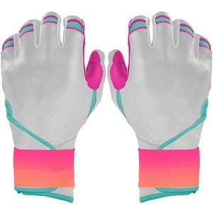 Gants de frappe en cuir PU rose avec paume rembourrée et fermeture auto-agrippante pour l'entraînement, unisexe adulte - Product Image 1