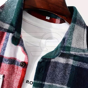 Camisas de Franela para Hombre, Casuales, de Algodón a Cuadros, Manga Larga, Suaves y Cómodas, con Botones, Estilo Moderno para Trabajo - Product Image 4