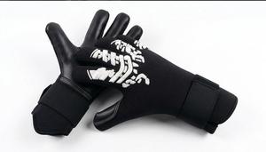 Guantes de portero de fútbol con estampado de leopardo rojo, con correa ajustable para la muñeca, protección completa para los dedos, equipo deportivo unisex - Product Image 4