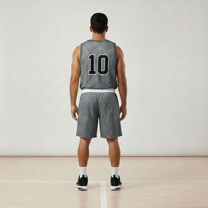 Camiseta de Baloncesto de Poliéster 100% Transpirable de Secado Rápido, Estilo Americano, con Logotipo y Número, Uniforme de Baloncesto para Adultos, Gran Venta - Product Image 3