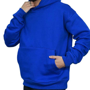 Hoodies courts personnalisés pour hommes, sans poches ni cordons, impression en relief, vente en gros, haute qualité - Product Image 4