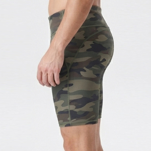 <b>Men</b> Camo Printed Yoga <b>Shorts</b> Slim Fit Gym Workout <b>Shorts</b> Low Waist Spandex Polyester <b>Short</b> Leggings <b>Men</b> <b>Compression</b> <b>Shorts</b> - Product Image 3