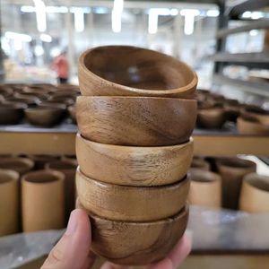 READY STOCK 2026 Wooden Bowl Solid Wood Serving Bowl for Salad Mixing and Fruit Display - Product Image 6