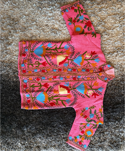 Bohemian Suzani Embroidered <b>Jacket</b> for <b>Women</b> Handcrafted Ethnic Outerwear - Product Image 6