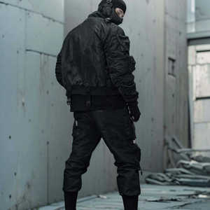 เสื้อแจ็คเก็ตเทคแวร์ผู้ชายแบบสั่งทำพิเศษ หลายกระเป๋า ฟังก์ชั่นหลากหลาย สไตล์สตรีทแวร์ เออร์เบิน บอมเบอร์แจ็คเก็ต ยูทิลิตี้ วินด์เบรกเกอร์ คาร์โก้ เสื้อคลุมกันลม - Product Image 6