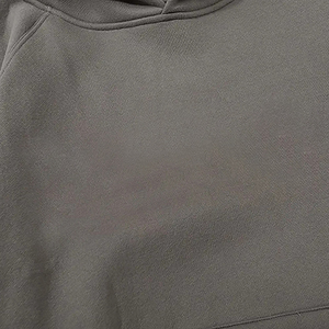 Sudadera con Capucha para Hombre, Color Gris Oscuro, 100% Algodón, Felpa, con Bolsillo Canguro, Manga Larga, Estilo Casual, Ecológica - Product Image 6