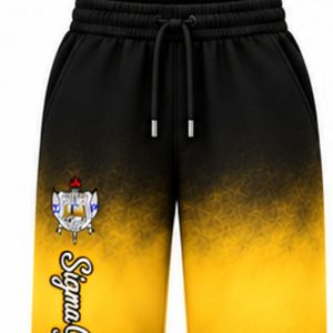 Sigma Gamma Rho Tie Dye <b>Womens</b> Oversized <b>Trouser</b> <b>Black</b> Gold Color Greek Letter Sweatpants Custom Sorority Jogger Pants Casual - Product Image 4
