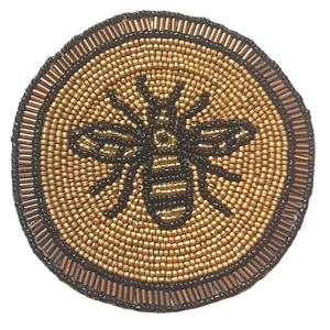 Blanco hecho a mano para posavasos con cuentas verdes de alta calidad para el hogar caja de Decoración de mesa embalada artesanía india - Product Image 3