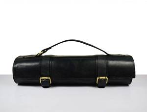 Sac de transport professionnel en cuir véritable de qualité supérieure, anti-odeur, robuste et confortable, pour couteaux de chef et ustensiles de cuisine - Product Image 3