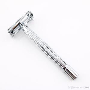Rasoir de sécurité réutilisable pour hommes, rasoir manuel à double tranchant en acier inoxydable pour la coupe de la barbe, l'épilation du visage - Product Image 5