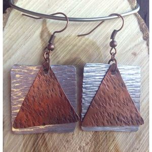 Bijoux de luxe écologiques haut de gamme, fabriqués à la main, modèle 6, en cuivre et laiton durables, pour les fêtes, design exclusif, cristal, nouveauté - Product Image 4