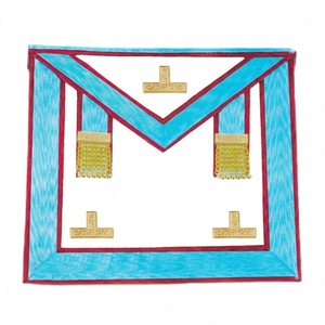 Venerable Master Apron, Lauderdale Rite Tasselstablier-venerable-maitre-39x33cm Hand Embroidered Eco-Friendly <b>Sew</b>-On Custom 3D - Product Image 1