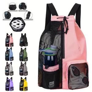 BAGNEX Custom Oxford <b>Foldable</b> Mesh Polyester Gym Zipper Soft 36-57L Rock <b>Backpack</b> Wet Bag with Shoes Compartment and Logo - Product Image 1