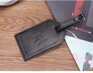 Étiquettes de bagages en cuir de vachette classiques de luxe, faites à la main, en cuir pleine fleur, résistantes à l'eau, légères pour le voyage - Product Image 5