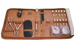 Kit professionnel d'extensions capillaires avec outils en acier inoxydable et étui en cuir pour l'installation et le retrait - Product Image 4
