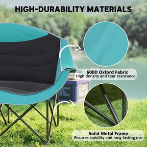 Sedia Portatile Extra Large per Campeggio/Spiaggia/Picnic con Logo Personalizzato - Product Image 4