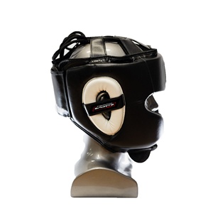 Prix d'usine, best-seller, prix de gros, casque de protection en cuir véritable pour l'entraînement MMA, casque de boxe pour l'entraînement - Product Image 6