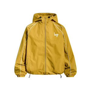 Winter Windproof Waterproof Sublimation <b>Pattern</b> Hooded Windbreaker <b>Jacket</b> for Men High Quality Customizable Front Logo Pullover - Product Image 3