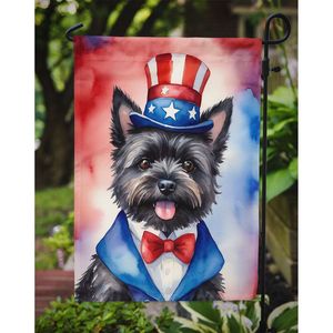 Cairn Terrier patriótico americano Multicolor jardín bandera buzón decorativo patio bandera Banner para Patio ilustraciones para macizos de flores - Product Image 3