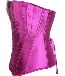 5 Buttons <b>Underbust</b> <b>Corset</b> Women <b>Belt</b> Cinchers 14 Steel Boned Cupless Bustier Corselet - Product Image 4