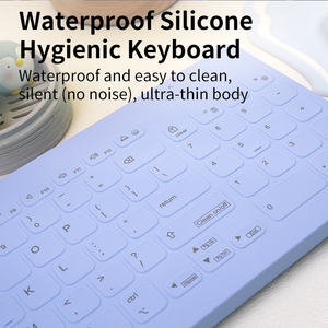 New 96-Key <b>Silent</b> Membrane Portable Type-C Waterproof Three Mode <b>Keyboard</b> for Pad Model C96 - Product Image 2