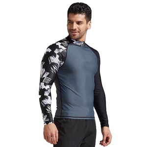 Rashguard Unisexe Personnalisable en Polyester et Nylon, Séchage Rapide, Respirant, Antibactérien, Manches Longues, Service OEM, Impression - Product Image 3