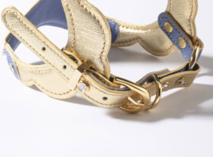 Harnais de mariage pour chien Muhlengia, en velours écologique, design personnalisé avec rivets, accessoires pour chien - Product Image 2