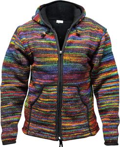 Soft Brushed Fleece Interior Comfortable Lounge Wear Tie <b>Dye</b> Handmade Men Hoodie Vibrant Gradient Pattern Casual zipped - Product Image 3