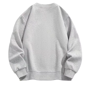 Custom Men's Vintage Winter French Terry Fleece Sweatshirt Stylish V-Neck Pullover Button Detail Regular Fit 100% Cotton - Product Image 3