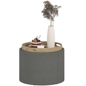 Circular Coffee <b>Table</b> <b>Stool</b> <b>with</b> Storage Space Convenient Ottomans & <b>Stools</b> - Product Image 5