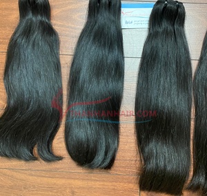 Precio al por Mayor, Cabello Humano Vietnamita 100% Natural, Liso, en Trama, la Mejor Calidad Disponible, Listo para Enviar, Se Puede Decolorar a Rubio - Product Image 4