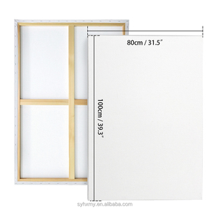 Lớn Kéo Dài Vải 80*100Cm Trống Vải Khung Tranh 380G Bông Nghệ Sĩ Vải In Sơn Dầu Acrylic - Product Image 2