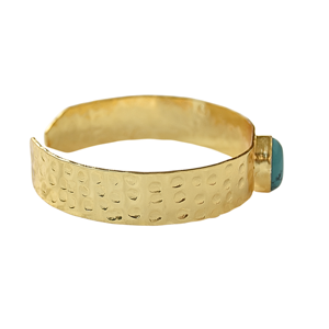 กำไลข้อมือเทอร์ควอยซ์ Laxmi Jewellers ชุบทอง 24k ชุบโรเดียม เครื่องประดับทองเหลืองสำหรับผู้หญิง ดีไซน์คลาสสิก - Product Image 5