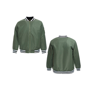 Custom Plus Size Winter Men's Lightweight Casual Varsity Baseball Bomber Jacket Front OEM Service Waterproof Windbreaker Coat - Product Image 3
