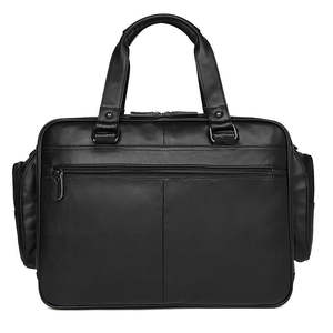 Handmade Top Grain Leather <b>Briefcase</b> Multi Pocket Organizer Smart Utility Laptop Business Bag with Functional Mini Compartments - Product Image 1