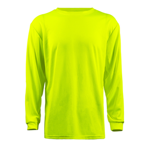 Crew Neck Class 2 Waterproof LED <b>Flash</b> Customized Logo Workplace Safety High Visibility Breathable Unisex Long Sleeve <b>T</b>-<b>Shirt</b> - Product Image 5