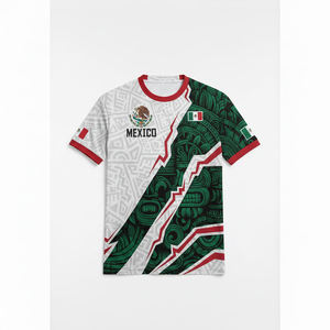 เสื้อฟุตบอลแขนสั้นแบบสั่งทำพิเศษ พิมพ์ลายด้วยความร้อน ผ้าโพลีเอสเตอร์ 100% มีไซส์ใหญ่สำหรับทีม - Product Image 5