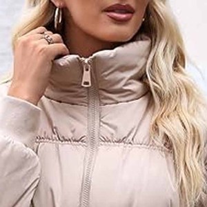 Women'<b>s</b> Oversize <b>Lightweight</b> Puffer <b>Jacket</b> Warm Padded Winter Coat Hooded <b>S</b>-5XL - Product Image 2