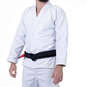 High Quality Customizable Long Sleeve Judo Gi Uniform Front Polyester/Cotton Martial Arts Training Wear Unisex Lightweight - Product Image 1