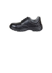 Chaussure de sécurité à coupe basse en PU à densité unique, avec plaque intermédiaire en acier et doublure grise, pour la construction, disponible en direct d'usine - Product Image 3