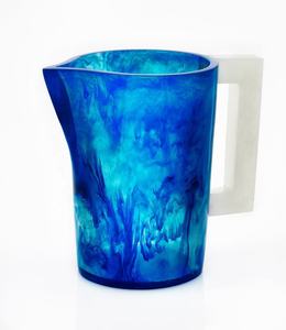 Pichet décoratif en résine de qualité supérieure 1,5 L pour jus/eau avec couvercle et poignée, compatible lave-vaisselle, écologique, vaisselle de luxe pour la cuisine - Product Image 5