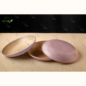 Beautiful Natural Bamboo Dinnerware <b>Set</b> Lightweight Strong Waterproof Food-Safe Classic for Salads Snacks <b>Desserts</b> Business - Product Image 1